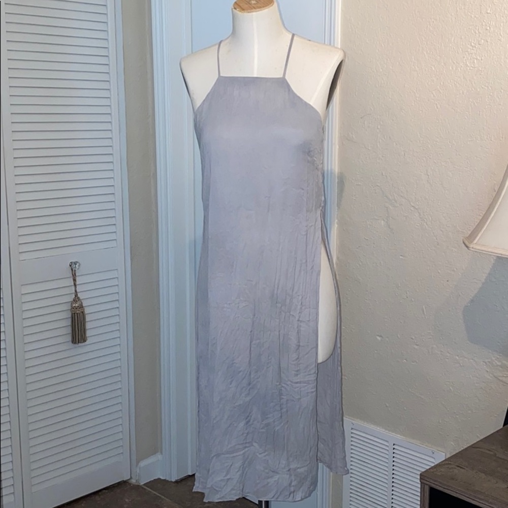 Zara Woman Flowy Cutaway Tunic Silk